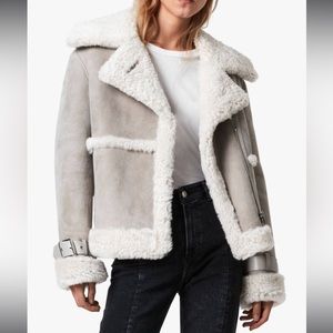 AllSaints Farley Shearling Jacket
